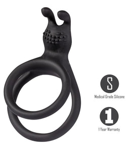 Atlas Silicone Bunny Headed Cock Ring