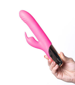 Dream Supercharged Silicone Rabbit Rechargeable Pink