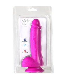 Josi 8in Realistic Silicone Dong Purple