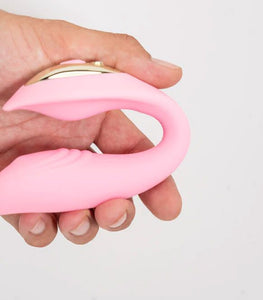 Harmonie Pink Bendable Dual Vibrator W/ Remote Control