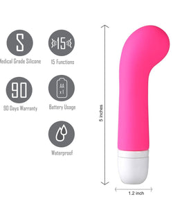 Ava Silicone G Spot Vibe Neon Pink