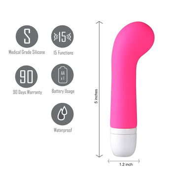 Ava Silicone G Spot Vibe Neon Pink Default Title