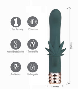 Kusha 10 Function Rechargeable Silicone Cannabis Rabbit