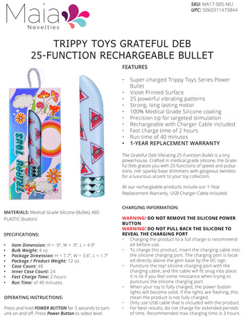 Grateful Deb Supercharged 25 Function Bullet Default Title