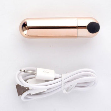 Jayden Rose Gold Rechargeable Vibrating Erection Ring Default Title