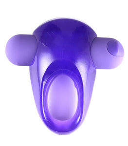 Casey Rechargeable Vibrating Erection Enhancer Ring Purple