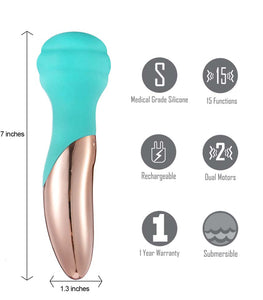 Kali Dual Motor Rechargeable Vibrating Mini Wand Default Title