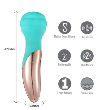 Kali Dual Motor Rechargeable Vibrating Mini Wand Default Title