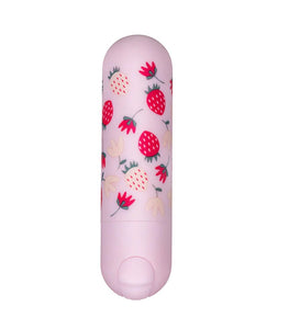 Bari Super Charged Mini Bullet W/ Strawberry Pattern