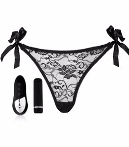 Sensuelle Pleasure Panty Black Remote Control