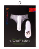 Sensuelle Pleasure Panty White Remote Control