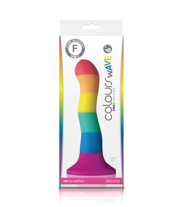 Colours Pride Edition 6in Wave Dildo Rainbow