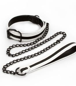 Glo Bondage Collar & Leash Green Default Title