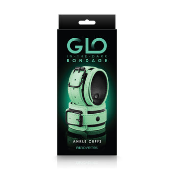 Glo Bondage Ankle Cuffs Green Default Title