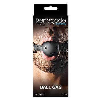 Renegade Bondage Ball Gag Black Default Title