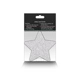 Pretty Pasties Glitter Stars Red/silver 2 Pair