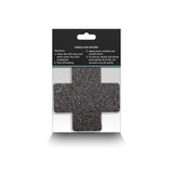 Pretty Pasties Glitter Cross Black/gold 2 Pair