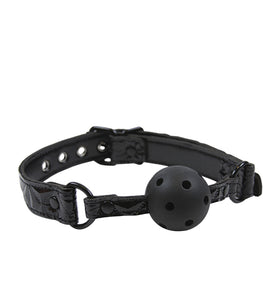 Sinful Ball Gag Black Default Title