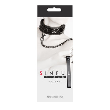 Sinful 2in Collar Black Default Title