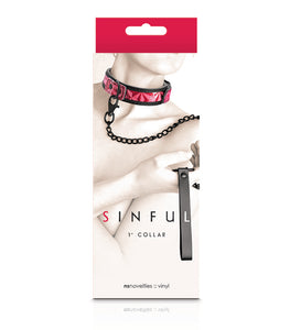 Sinful 1in Collar Pink
