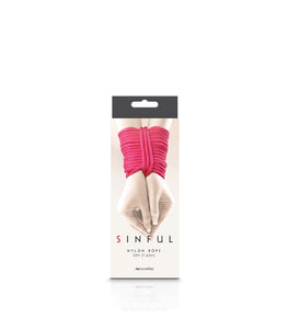 Sinful Nylon Rope 25ft Pink