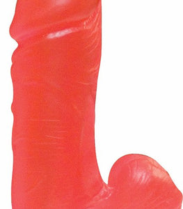 Big Boy 9in With Balls Suction Cup Red Jelly