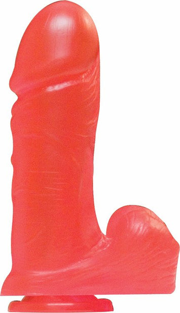 Big Boy 9in With Balls Suction Cup Red Jelly Default Title