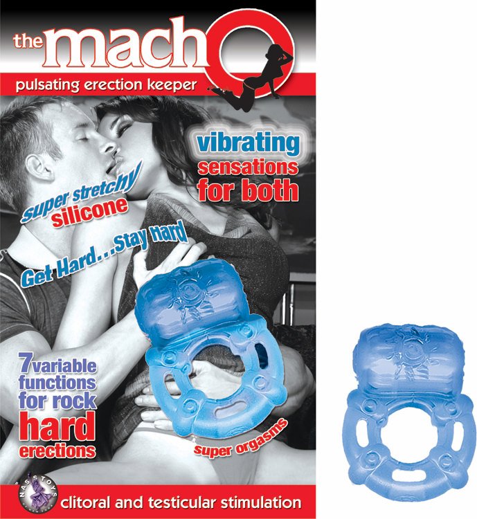 Macho Pulsating Erection Keeper Blue