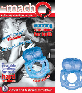 Macho Pulsating Erection Keeper Blue