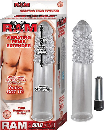 Ram Vibrating Penis Clear