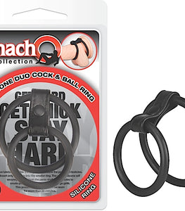 Macho Silicone Duo Cock & Ball Ring