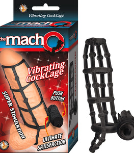 Macho Vibrating Cockcage Black