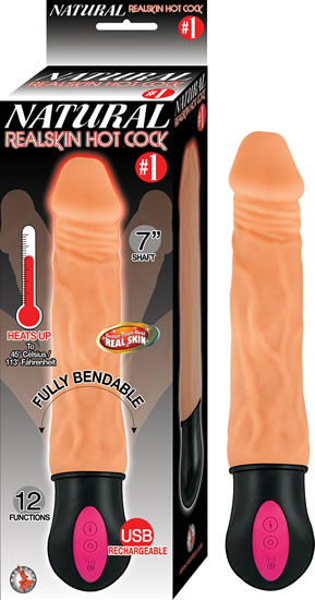 Natural Realskin Hot Cock #1 7 Flesh " Default Title
