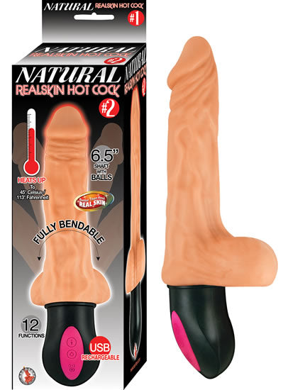 Natural Realskin Hot Cock #2 6.5 Flesh " Default Title