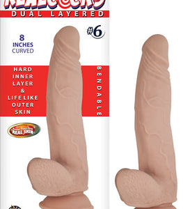 Real Cocks Dual Layered #6 Curved 8 