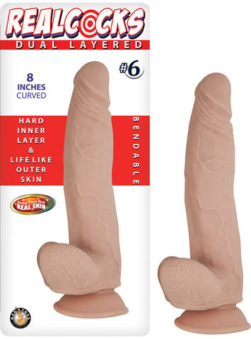 Real Cocks Dual Layered #6 Curved 8 