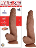 Real Cocks Dual Layered #6 Curved 8 "