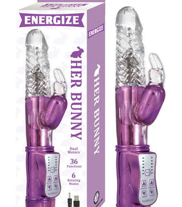 Energize Her Bunny 1 Rabbit Vibrator Purple