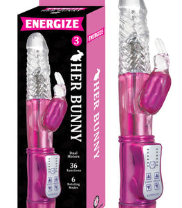 Energize Her Bunny 3 Rabbit Vibrator Purple