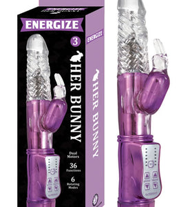 Energize Her Bunny 3 Rabbit Vibrator Purple