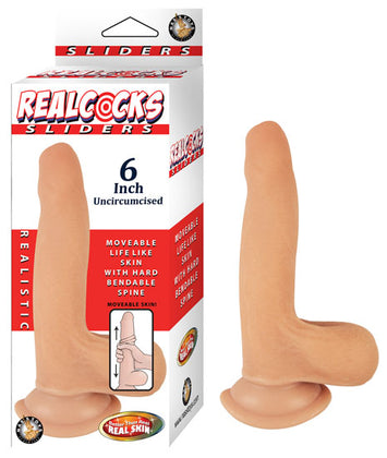 Real Cocks Sliders 6in Flesh Uncircumsized Default Title