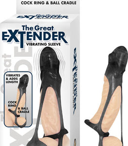 The Great Extender Vibrating Sleeve Black