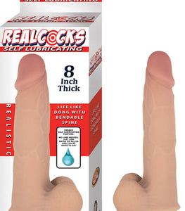 Realcocks Self Lubricating 8in Thick Flesh