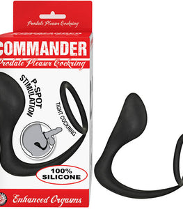 Commander Prostate Pleaser Cockring Black