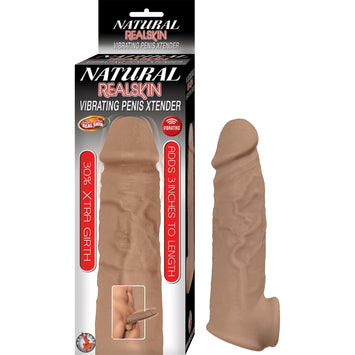 Natural Realskin Vibrating Penis white