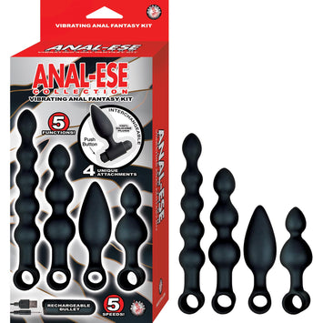 Anal-ese Collection Vibrating Anal Fantasy Kit Black Default Title