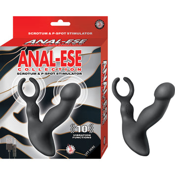 Anal-ese Collection Scrotum & P-spot Stimulator Black Default Title