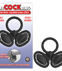 My Cockring The Triad-cockring & Ball Cinch Black