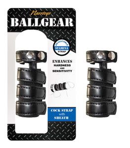 Ballgear Cock Strap With Sheath Black Default Title