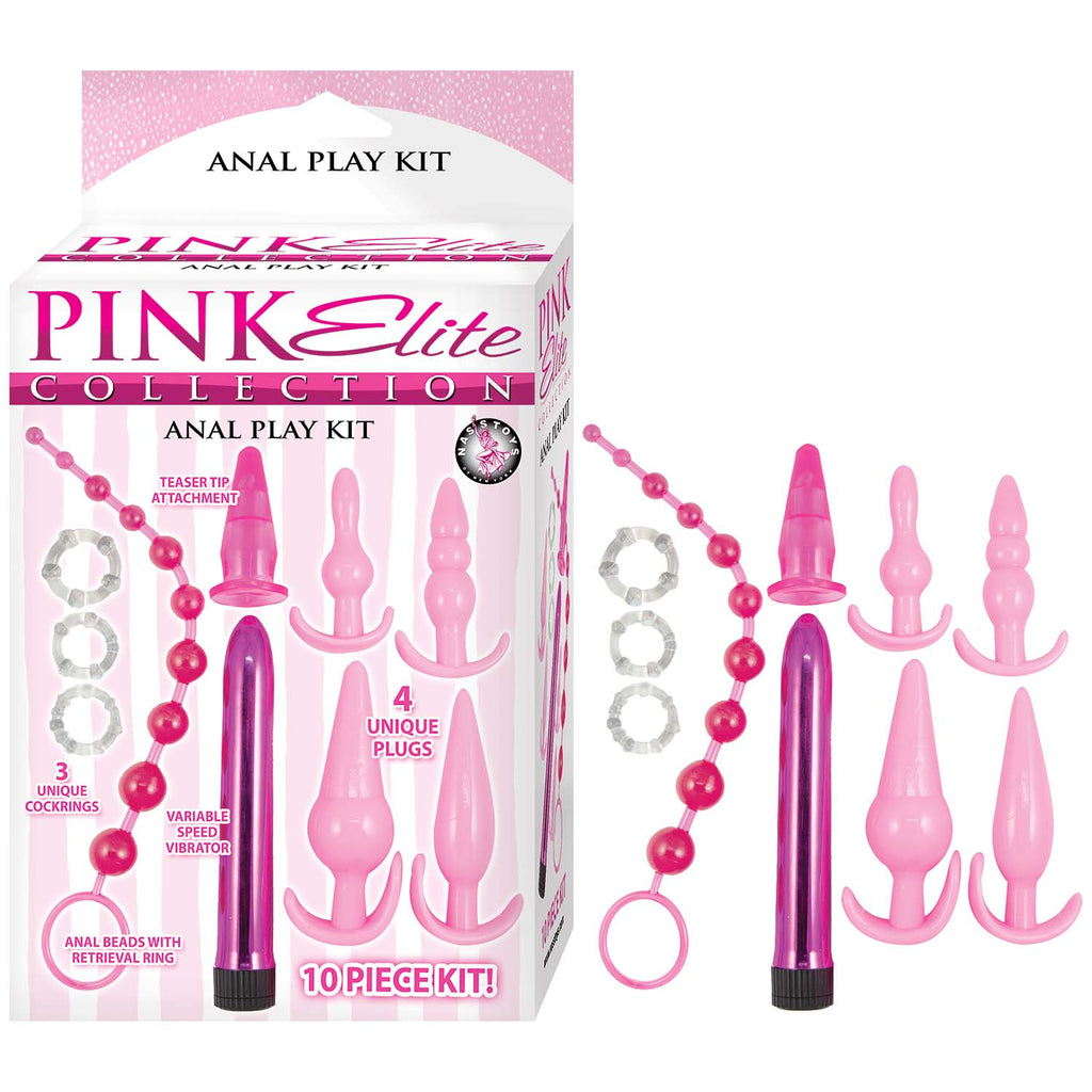 Pink Elite Collection Anal Play Kit - Pink Default Title